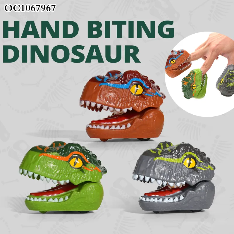 Wholesale Gifts Finger Dinosaur Pullback Custom Interactive Toy Miniature Cars for Children