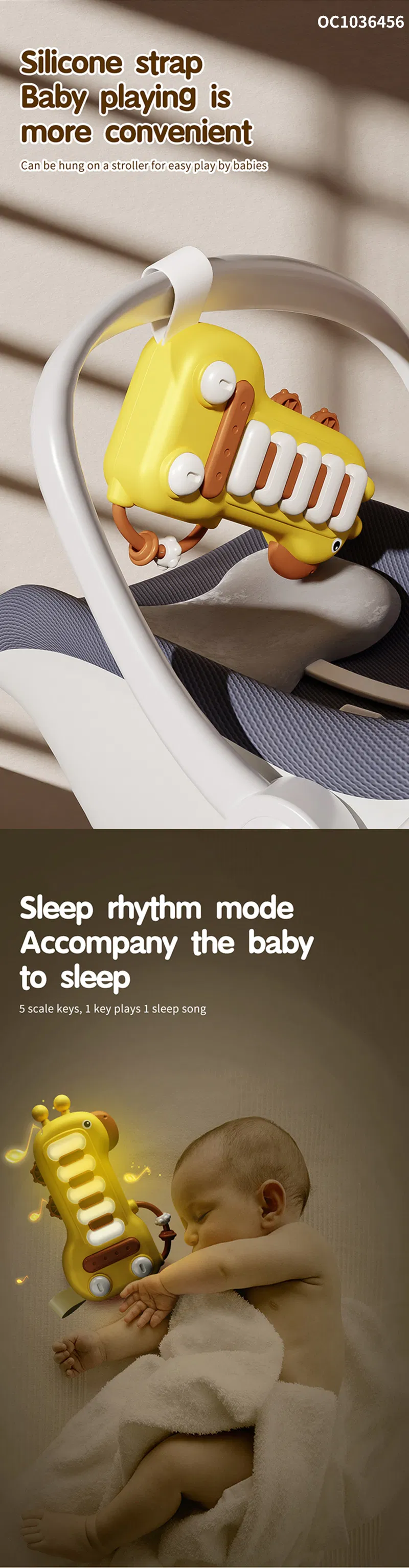 Wholesale Plastic Cartoon Giraffe Keyboards Music Electronic Baby Musical Piano Keyboard Toy