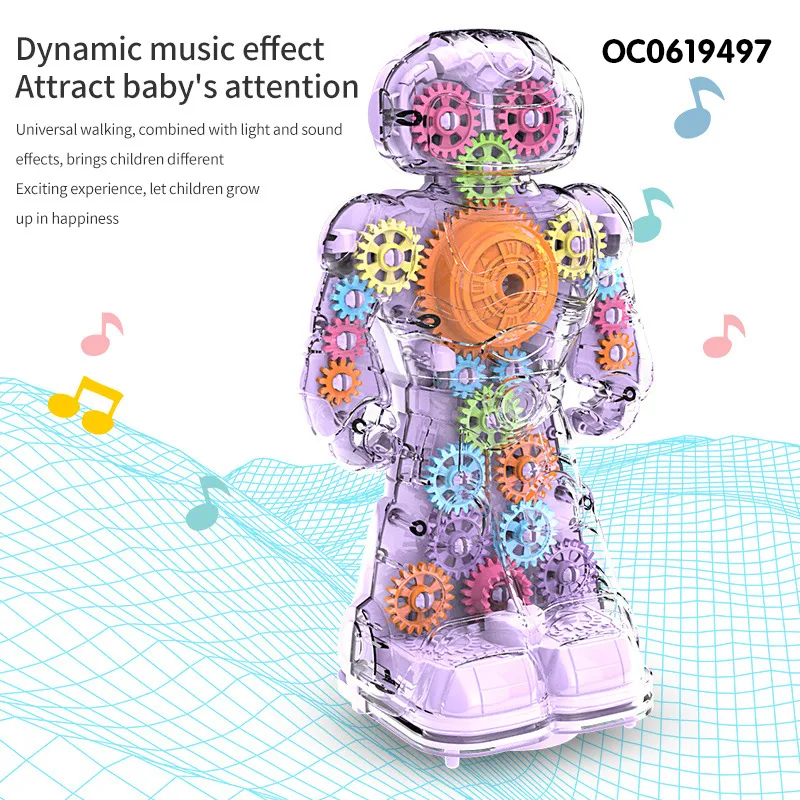 Wholesale Intelligent Electrical Walking Electric Kids Toys Robot with Light Music