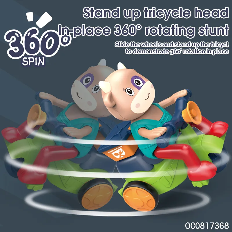Wholesale Miniature 360 Friction Stunt Cheap Children's Cartoon Animal Toys Car