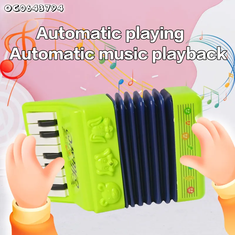 Wholesale Battery Operated Plastic Music Montessori Sensory Instrument Musical Keyboard Toy for Kids