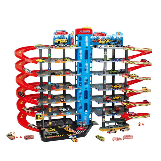 Wholesale Diecast Metal Car Track Parking Play Set Car Model Toys