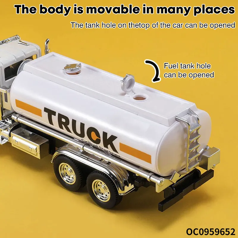 Wholesale Diecast 12PCS Metal Model Electric Truck Model 1: 50 Toys with Light Sound