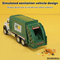 Wholesale Diecast 12PCS Metal Model Electric Truck Model 1: 50 Toys with Light Sound
