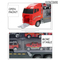 Wholesale Diecast Car Container Truck Die Cast Toy Metal Fire Trucks for Kids