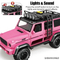 Wholesale Pink 1: 14 Scale off-Road Light Sound Car Friction Kids Plastic Model for Kids