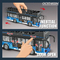 Wholesale Kids Plastic Children Friction Mini Bus Toy Scale Model with Light Sound
