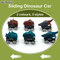 Wholesale Plastic Miniature Dinosaur Model Freewheel Toys Dinosaur Mini Cars Set for Children Kids with Light and Sound