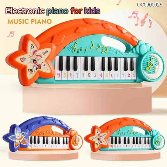 Wholesale Montessori Sensory Learning Electronic Organ Musical Instrument Piano Keyboard Toys for Kids