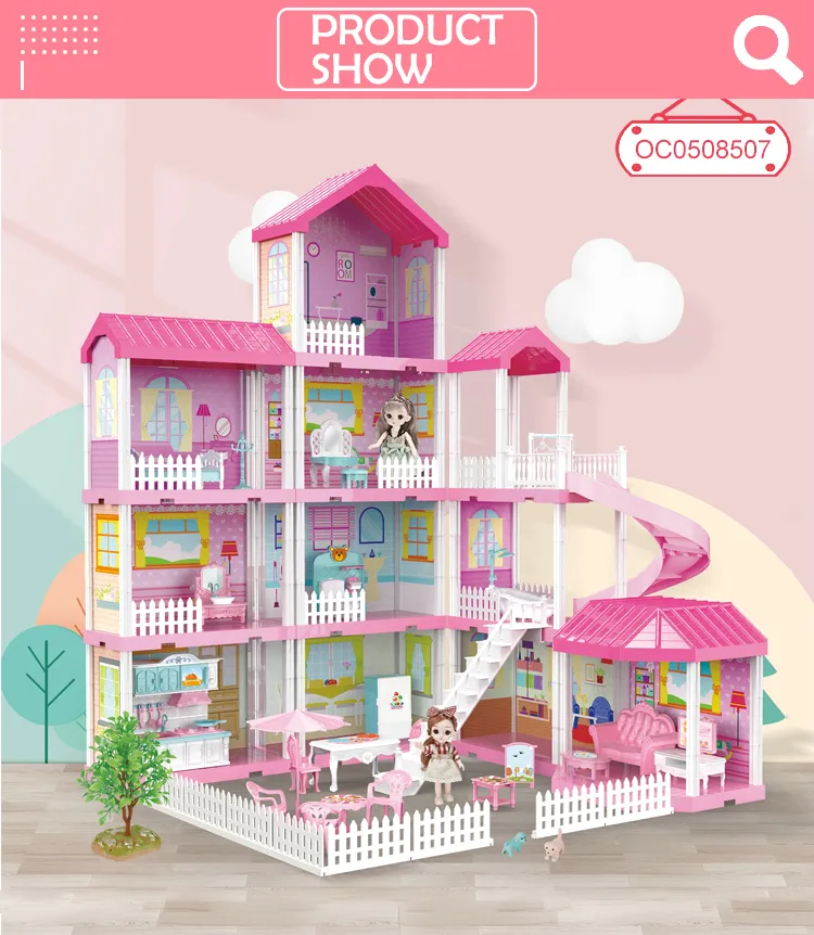 Wholesale Miniature Girl Dly Portable Kids Baby Toys Doll House