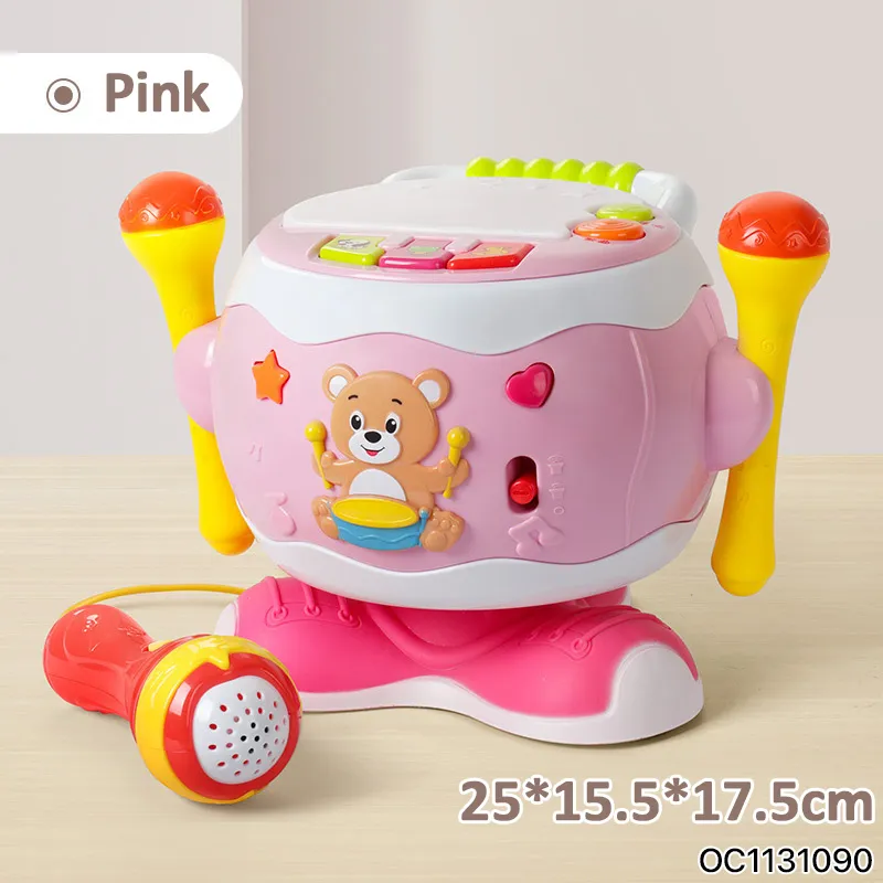 Wholesale Plastic Keyboard Electronic Musical Baby Kids Children Instrument Drum Montessori Educational Toy with Lights