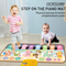 Wholesale Interactive Educational Soft Play Piano Animals Musical Light-up Rainbow Keyboard Toy