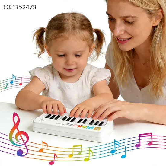 Wholesale Electronic Montessori Educational Musical Sensory Baby Baby Gift Piano Toy Keyboard with LED Light up