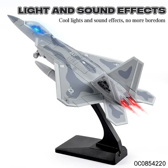 Wholesale Mini Metal Plane Metal Diecast Toys Model with Light Music
