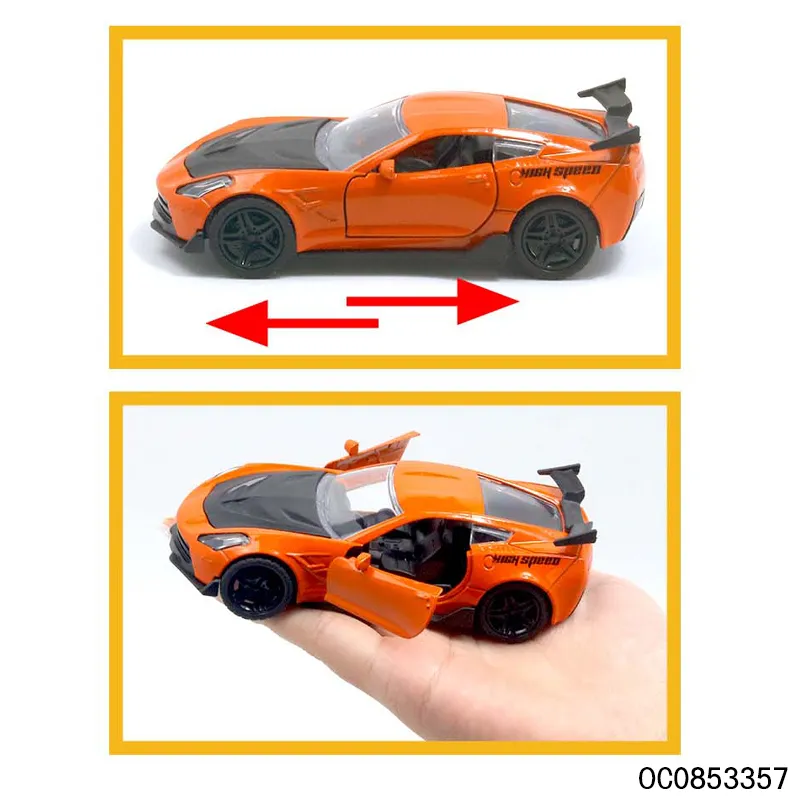 Wholesale Miniature Die Cast Metal Model Open Door Car Toy 1: 36 Scale Car for Kids