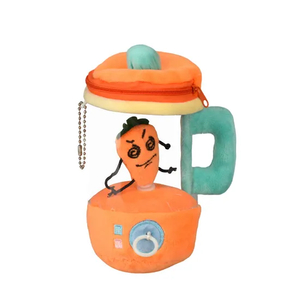 Wholesale Stuffed Custom Kids Kitchen Set Pretend Play Stuffed Plush Carrot Juicer Pull Line Spinning Toys