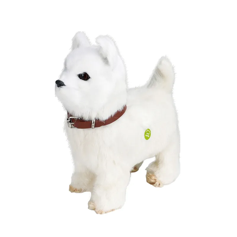 Wholesale Kids Plastic Battery Operated Dog Model Custom Plush Stuffed Animal Walking Toy