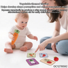 Wholesale Children Learning Plane Soft Montessori Soft Plush Vegetable Stuffed Toy