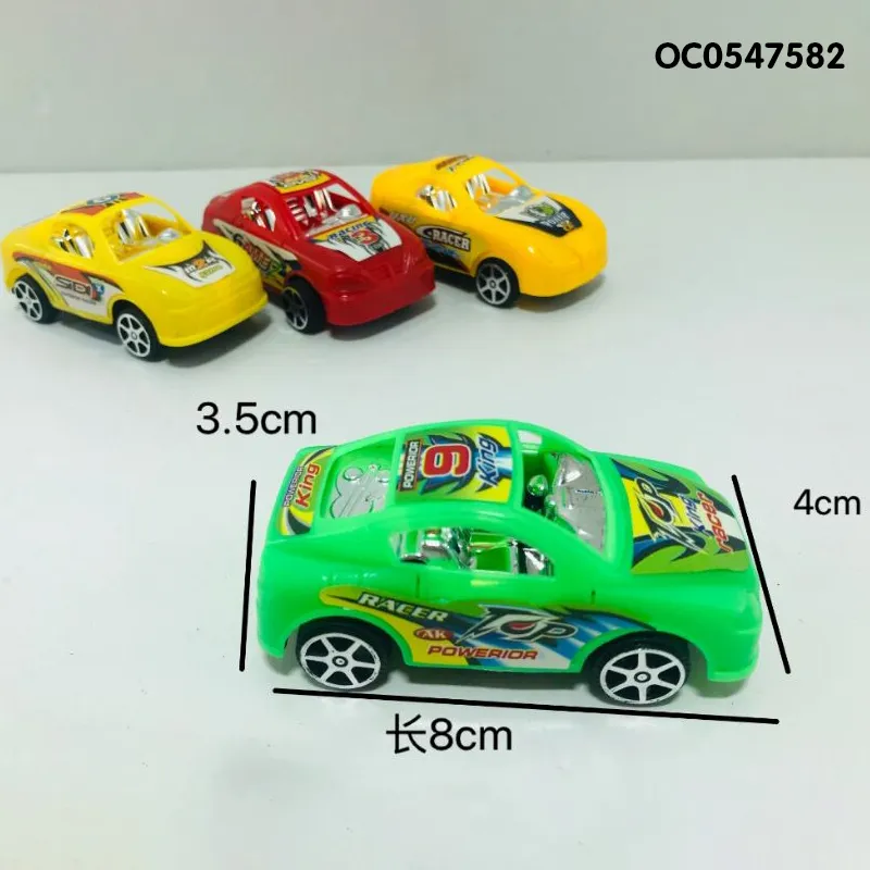 Wholesale 10 Pieces Children Construction Cheap Plastic Small Pull Back Car Toy Set