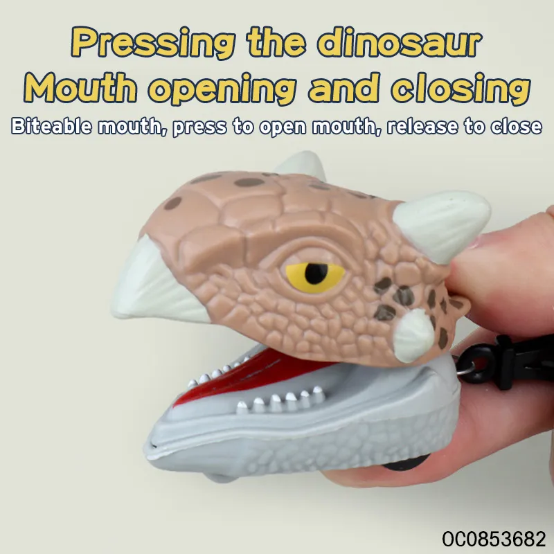 Wholesale Plastic Head Key Chain Pull Back Dinosaur Car Toys for Kids