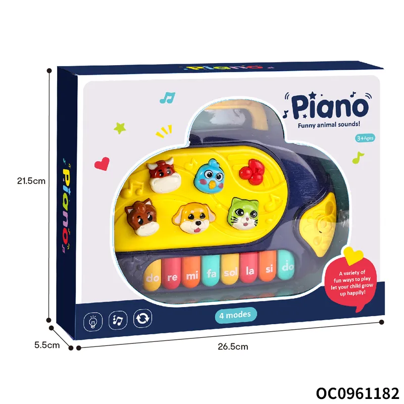Wholesale Interactive Montessori Sensory Whack a Mole Toy Musical Instruments Light-up Keyboard Electronic Piano Toy