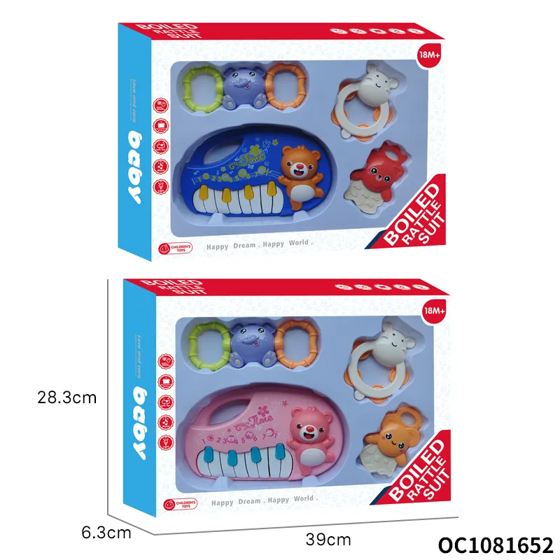 Wholesale Baby Montessori Sensory Education Hand Musical Instrument Toy Keyboard Electronic Music Organs