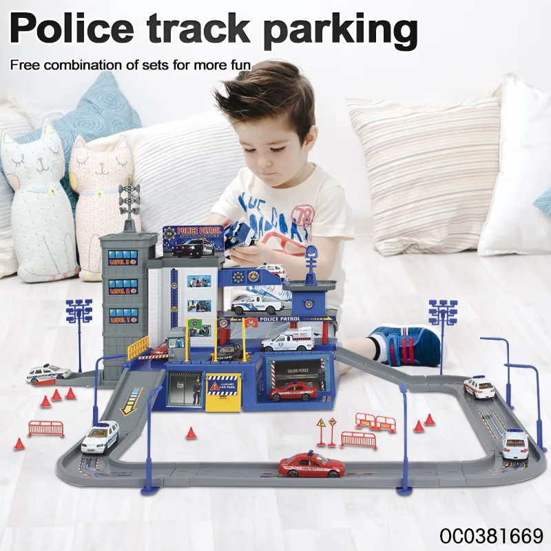 Wholesale Mini Children Diecast Metal Diecast Car Slide Car Race Track Toy