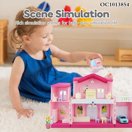 Wholesale Kids Play Funny Doll House Cute Classical DIY Mini Miniature Dollhouse