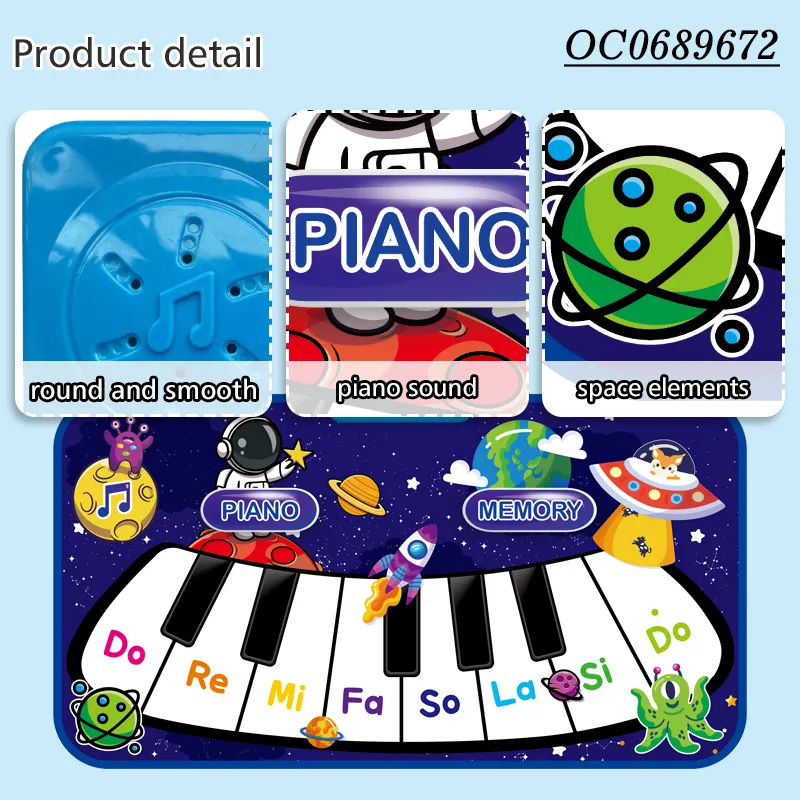 Wholesale Electronic Dance Musical Instruments Baby Piano Baby Light-up Keyboard Toy with Music