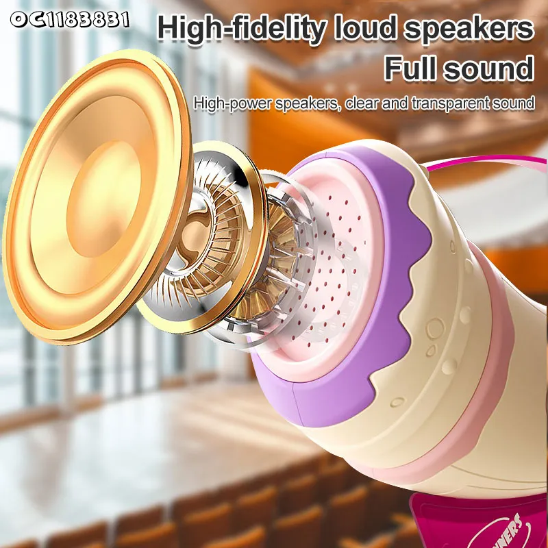 Wholesale Sensory Trumpet Small Plastic Musical Instruments Learning Toys Electric Horn with Sound for Kids