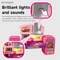 Wholesale Animal Kids Rabbit Doll Plush Toy Kitchen Cooking Pretend Play Food Doll House Set with Light Sound
