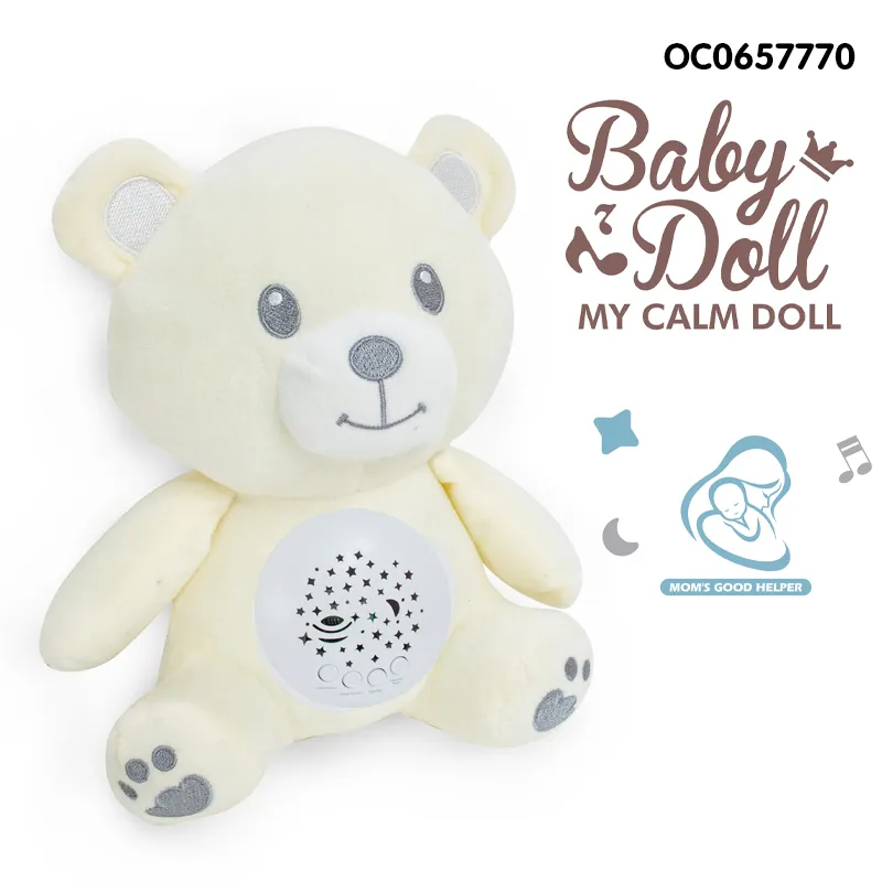 Wholesale Educational Animal Light up Custom Plush Bear Stuffed Baby Toys