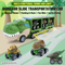 Wholesale Plastic Children Dinosaur Education Friction Truck Car Track Carrier Toy with Light