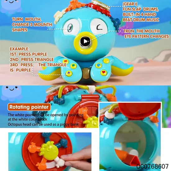 Wholesale Plastic Children Musical Montessori Educational Toy Hand Drum