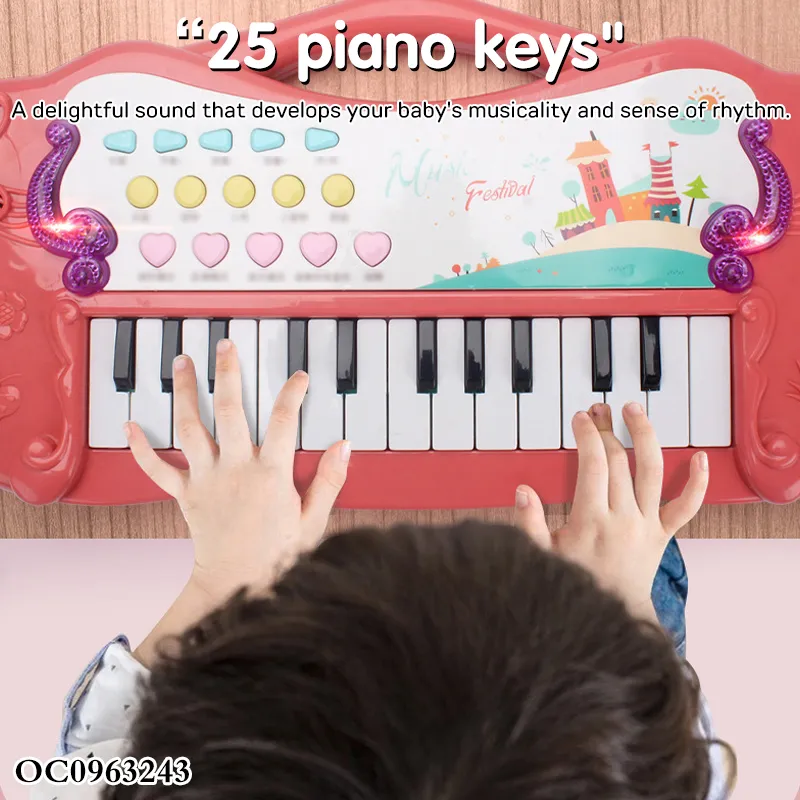 Wholesale Sensory Kids Montessori Toys Electronic Mini Piano Keyboard Music Instrument Musical Keyboard for Kids