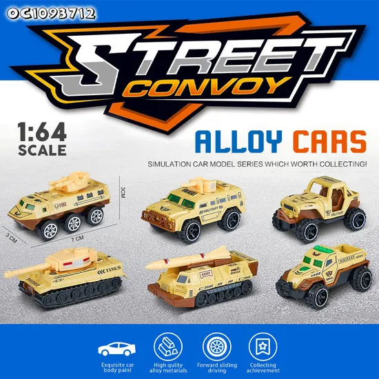 Wholesale 1: 64 Scale Education Alloy Tank Learning Launcher Truck Diecast Model Car for Kids