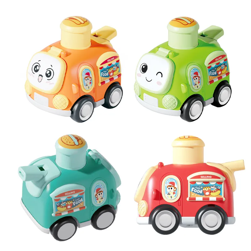 Wholesale Plastic Children Cute Friction Baby Cartoon Car Gifts Small Mini Funny Baby Toys