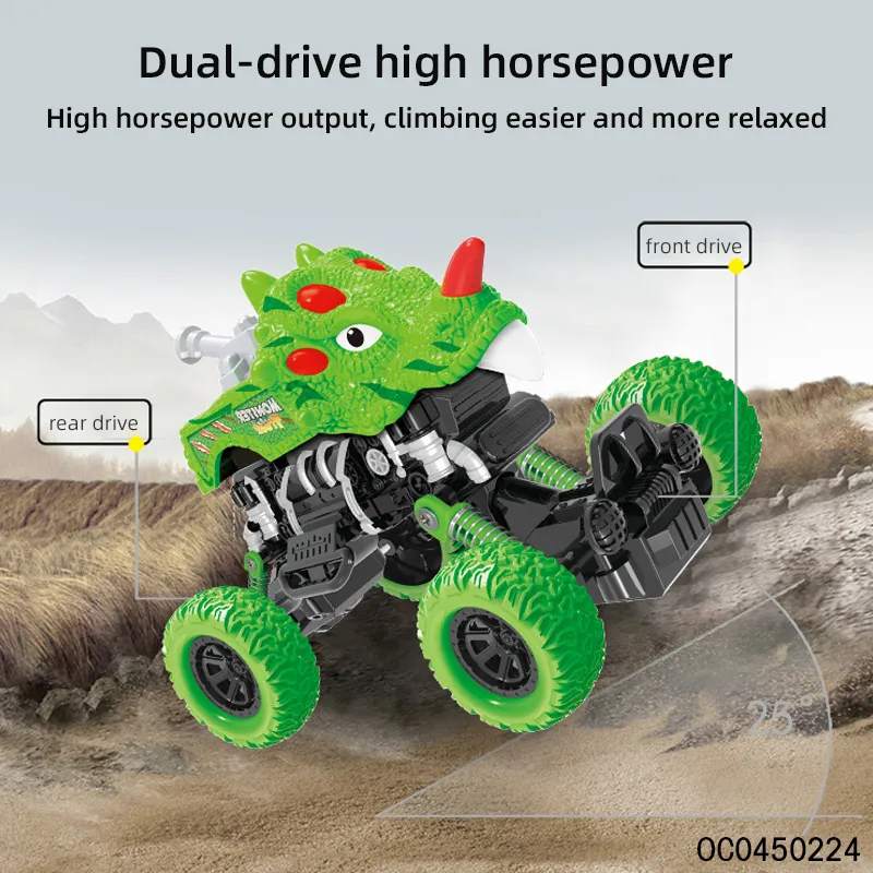 Wholesale Small Dinosaur Pull Back Plastic Car Model Plastic Toy Cars for Kids