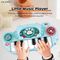 Wholesale Portable Baby Sensory Music Light-up Keyboard Hand Drum Musical Electronic Instruments Piano Toy with Flashing Light