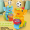 Wholesale Musical Instruments Battery Operated Elephant Sensory Drum Toys with Light Music