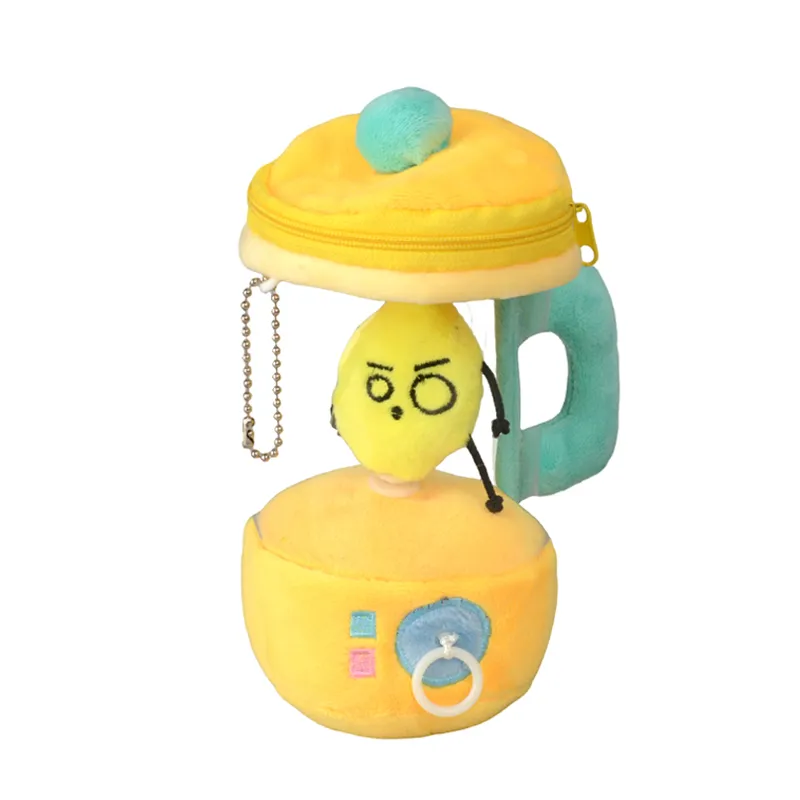 Wholesale Custom Plush Mini Lemon Juicer Machine Pretend Play Kitchen Toy