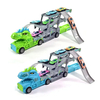 Wholesale Diecast Foldable Trucks Dinosaur Racing Rail Car Funny Track Alloy Car PVC Dinosaur Toys Set