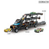 Wholesale Miniature Diecast Metal 6PCS Customized Alloy Cars Track Toy Truck Transport Car for Kids