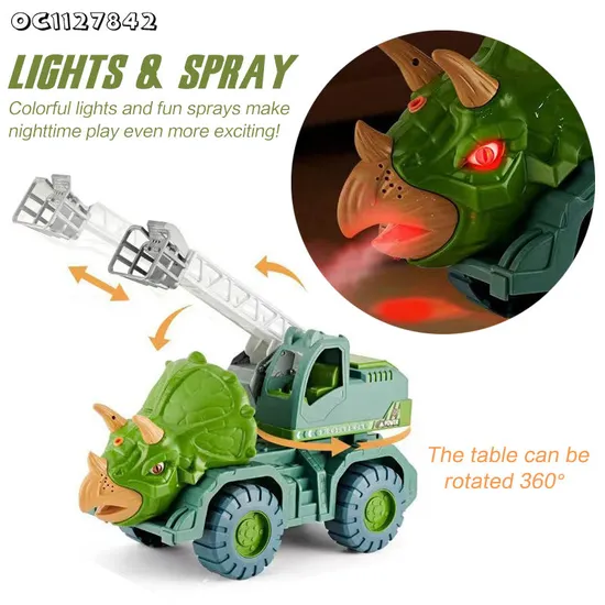 Wholesale Miniature Educational Dinosaur Friction Children's Toy Trucks
