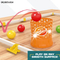 Wholesale Montessori Baby Indoor Sports Products Interactive Floor Game Ball Basketball Hoop Plastic Balls Toy