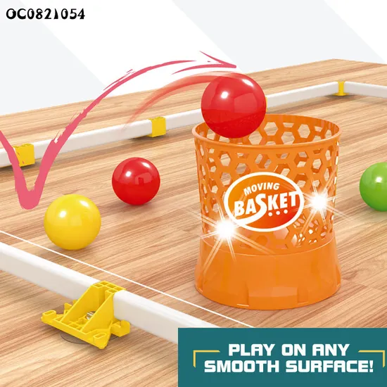 Wholesale Montessori Baby Indoor Sports Products Interactive Floor Game Ball Basketball Hoop Plastic Balls Toy