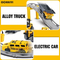 Mini Construction Dump Truck Race Diecast Car Track Toy Rail Car with Track Toy for Boys
