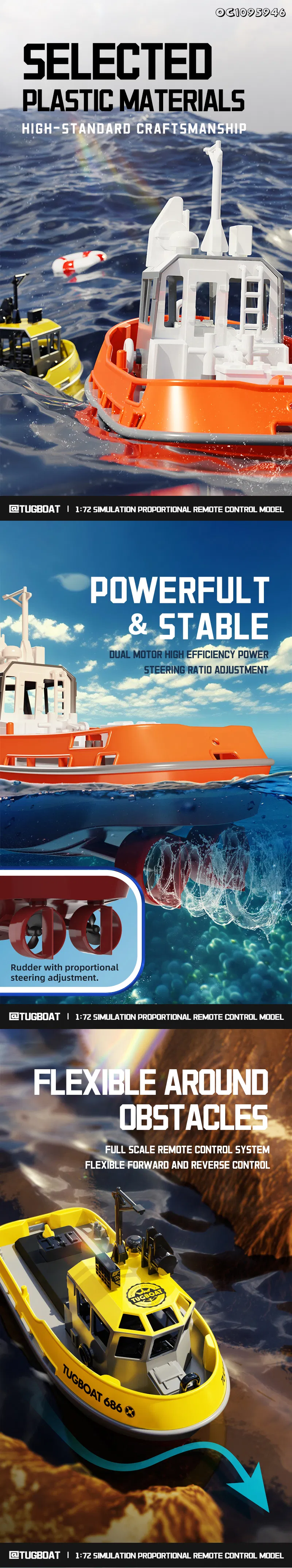 Wholesale 1: 72 Scale Plastic High Speed Mini Electric Racing Remote Control RC Model Toys Boat for Kid