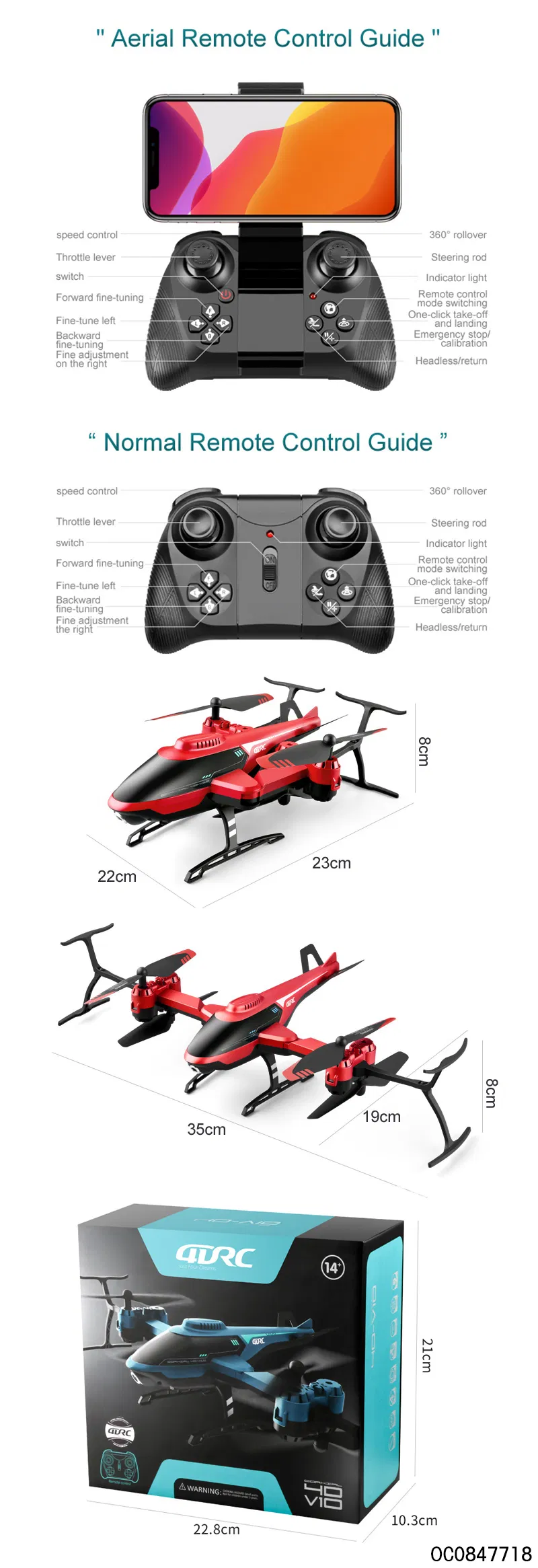 Wholesale Folding Helicopter Big Size Remote Control Flying Drone Toy with Camera
