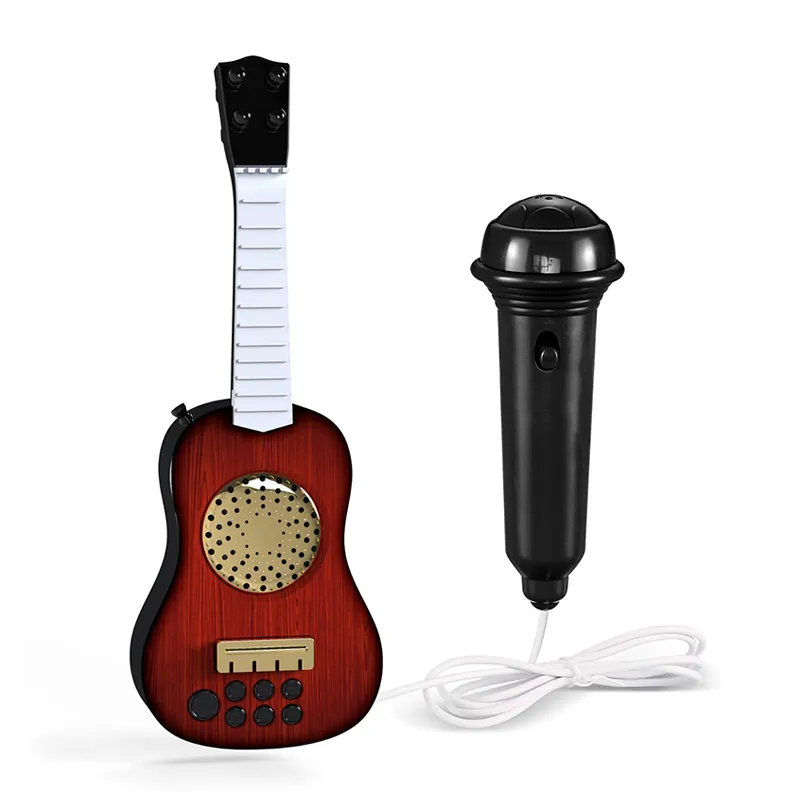 Wholesale Electric Musical Instrument Kid Electric Play Guitar for Children with Light for Hot Sale